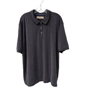Tommy Bahama Modal Poly Blend All Square Polo Shirt Gray Men’s Size XXL